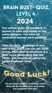 Thumbnail for Level Four (4) Quizzes at BBQ2024