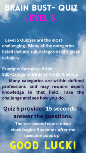 Thumbnail for Level Five (5) Quizzes at BBQ2024.org